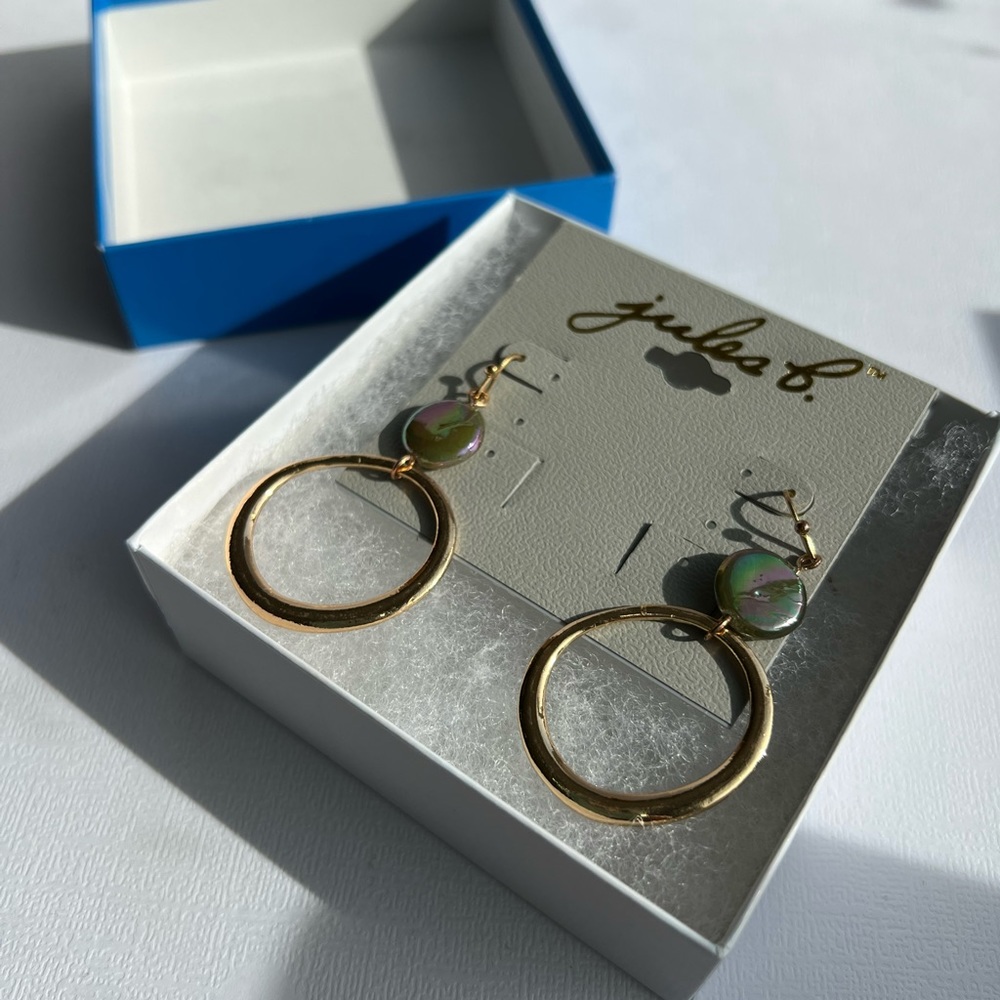 Gold hoop earrings